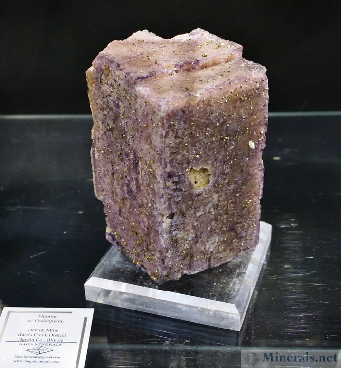 the brick Fluorite chalcopyrite denton mine Illinois