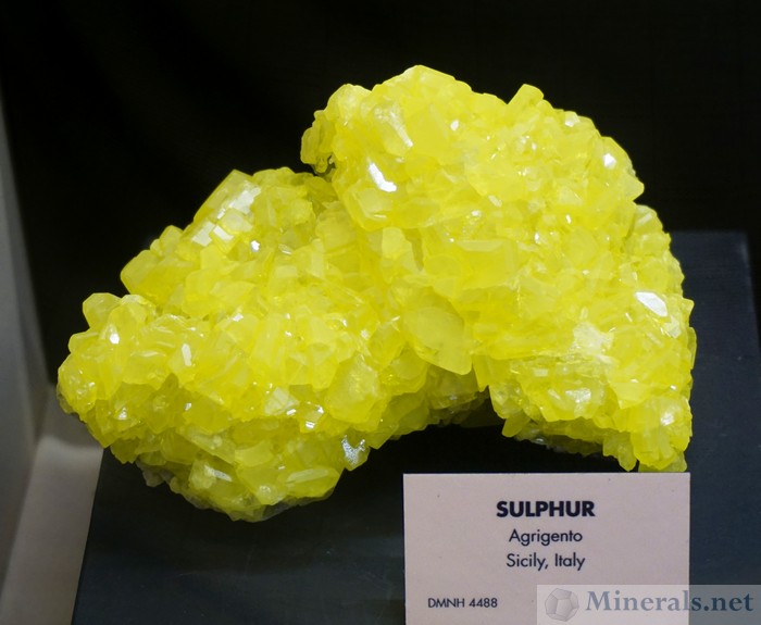 Sulfur crystals, Agrigento, Sicily, Italy