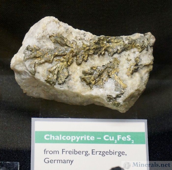 dendritic Chalcopyrite Freiberg, Erzgebirge, Germany