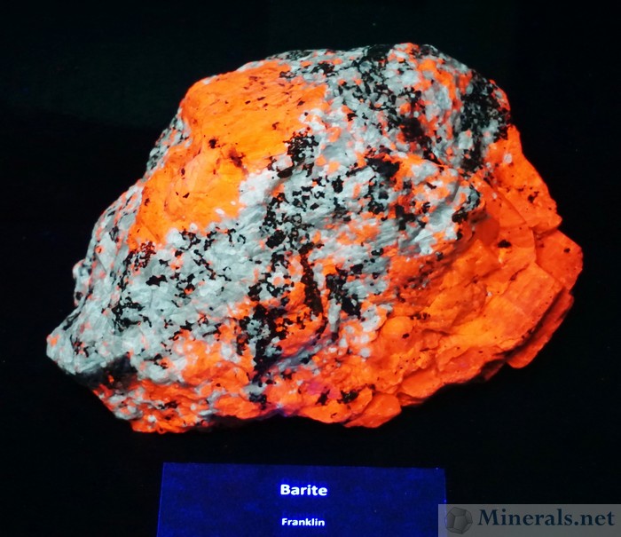 Rare Fluorescent Barite from Franklin, New Jersey