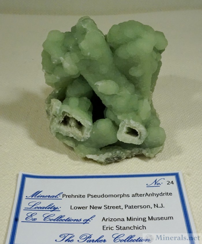 Prehnite Pseudomorphs After Anhydrite, Lower New Street Quarry, Paterson, NJ Stan Parker