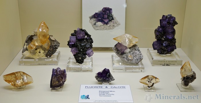 Fluorite & Calcite from the Elmwood Mine, Carthage, Tennessee