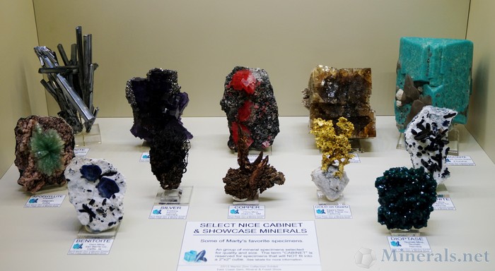 Marty Zinn's Select Cabinet & Showcase Minerals
