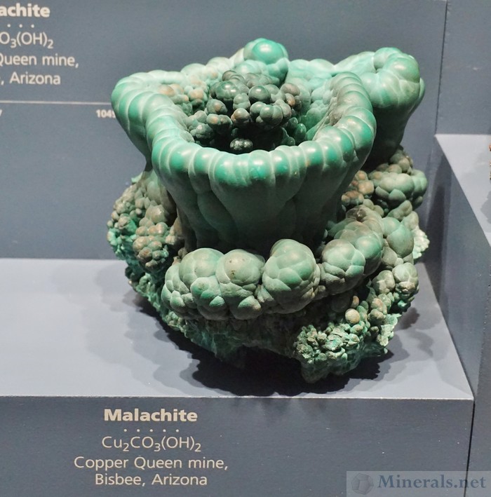 Nest-Shaped Malachite Formation from the Copper Queen Mine, Bisbee, Arizona
