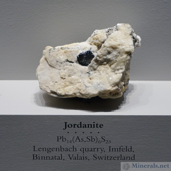 Jordanite, Lengenbach Quarry, Binntal, Switzerland