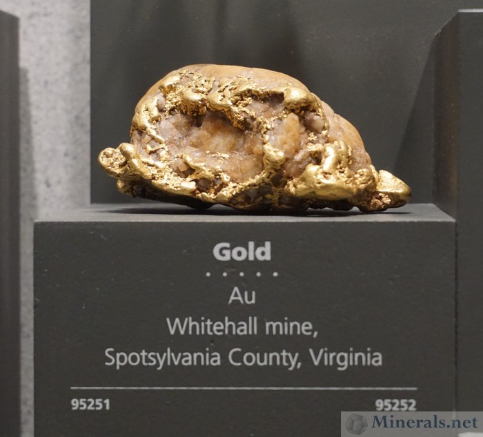 Gold Nugget, Whitehall Mine, Spotsylvania Co., Virginia