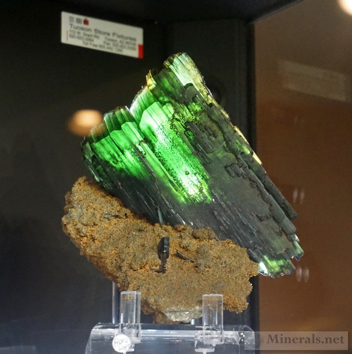 Transparent Vivianite Crystal with Strategic Backlighting from Bolivia