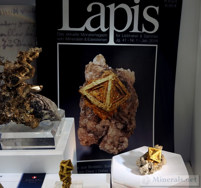 Gold Pseudomorphs After Pyrite from Bodaibo, near the Lena River, Russia Lapis Magazin