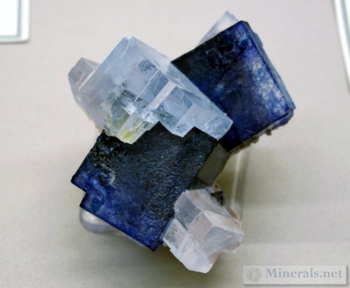 Blue Halite and White Sylvite from the Kerr McGee Mine, Carlsbad, Eddy Co., New Mexic