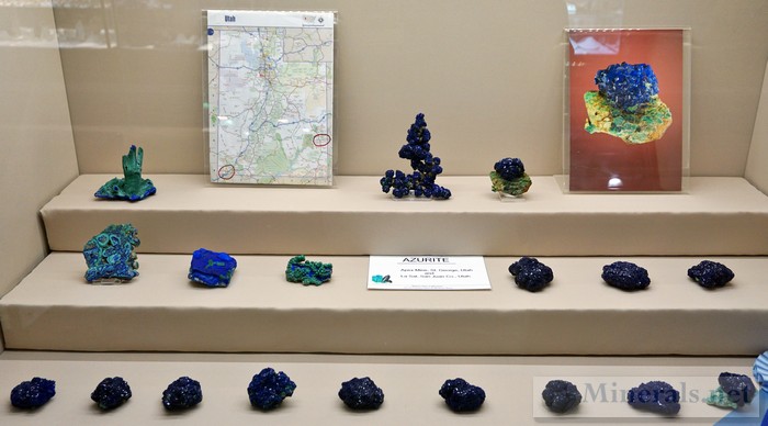 Azurite from the Apex Mine and La Sal Mine in Utah Martin Zinn Collection