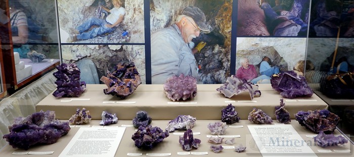 Purple Fluorite from the New Discovery at Tombstone Arizona