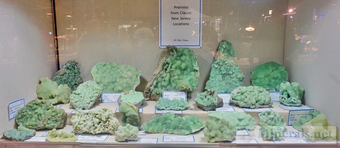 NY/NJ Edison Mineral Show Prehnite from Classic NJ Localities Stanley Parker