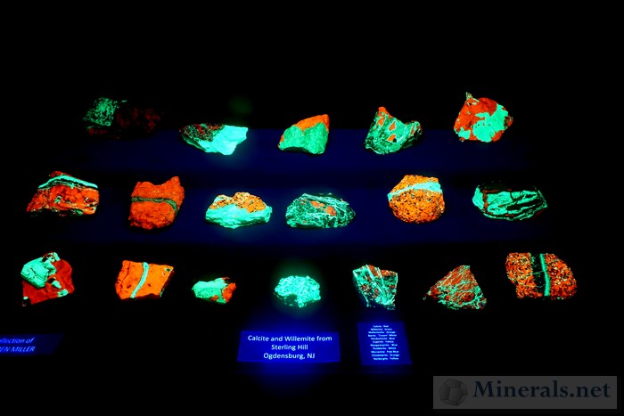 Fluorescent Calcite and Willemite Warren Miller Collection