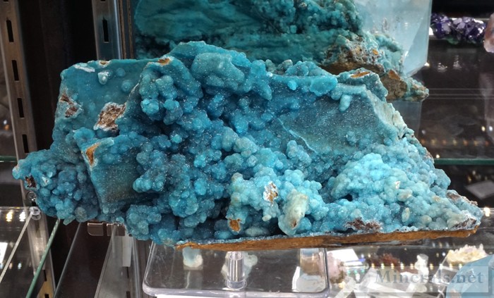 Large Blue Hemimorphite from the Wenshan Mine, Yunnan Province, China