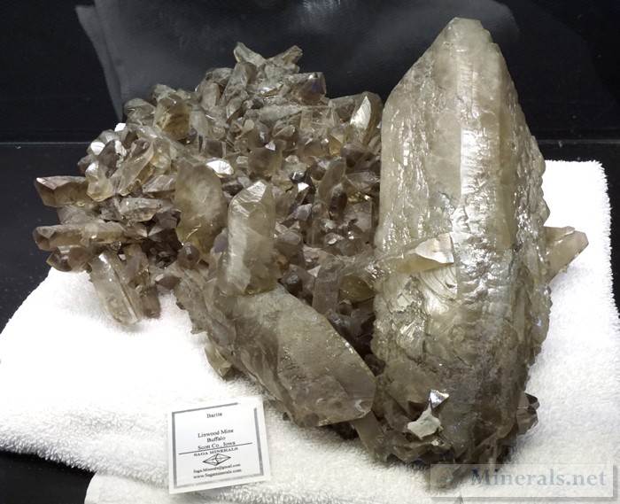 An Enormous Barite Crystal from the Linwood Mine, Buffalo, Iowa