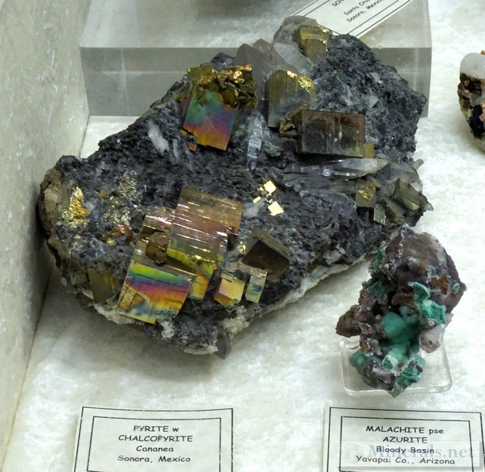 >Iridescent Pyrite from Cananea, Sonora, Mexico