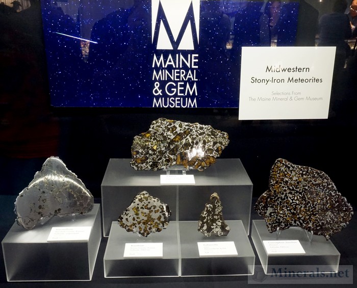 Midwestern Stony Iron Meteorite Maine Mineral & Gem Museum