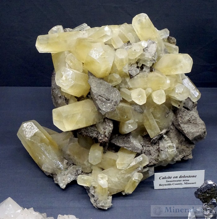 Calcite on Dolostone from the Sweetwater Mine, MO Laurence and Helen Tuelle