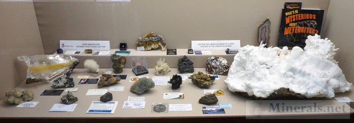 The Full Case of the Minerals to be Offered at the Show Auction