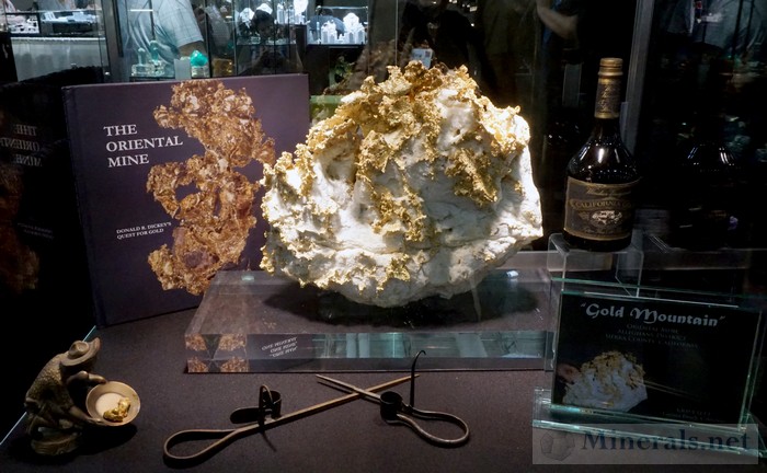 Large Gold in Quartz Specimen from the Oriental Mine, Sierra Co., CA