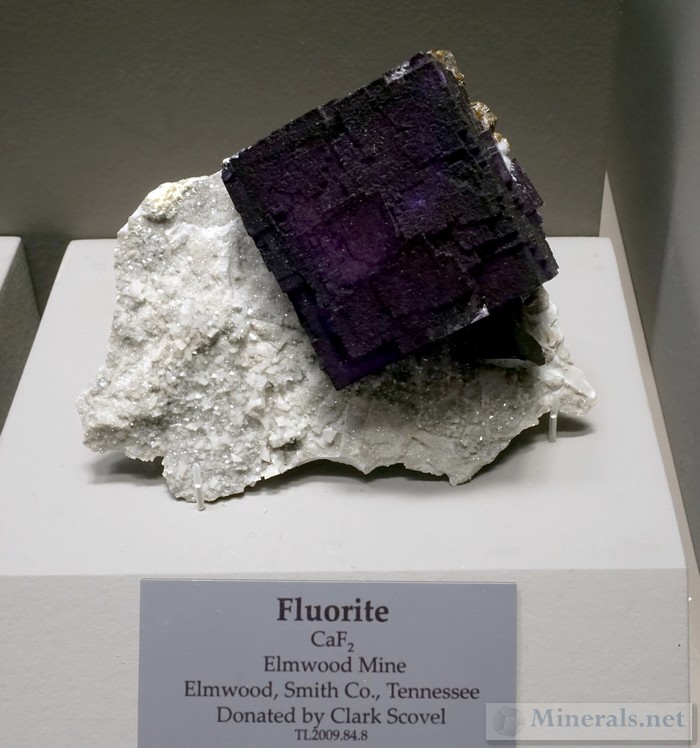 Fluorite Cube from the Elmwood Mine, Smith Co., Tennessee