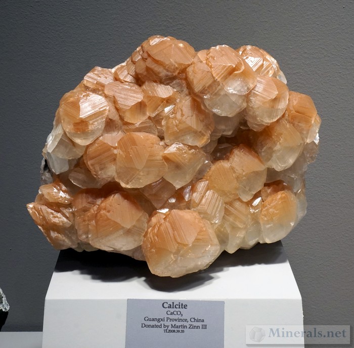 Orange Calcite from Guangxi Province, China