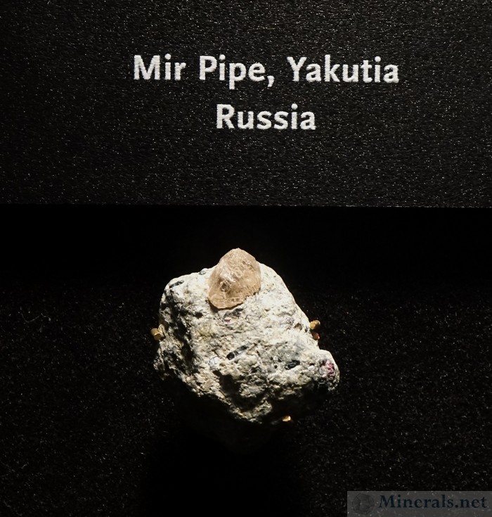 Diamond in Kimberlite Matrix from the Mir Pipe, Russia