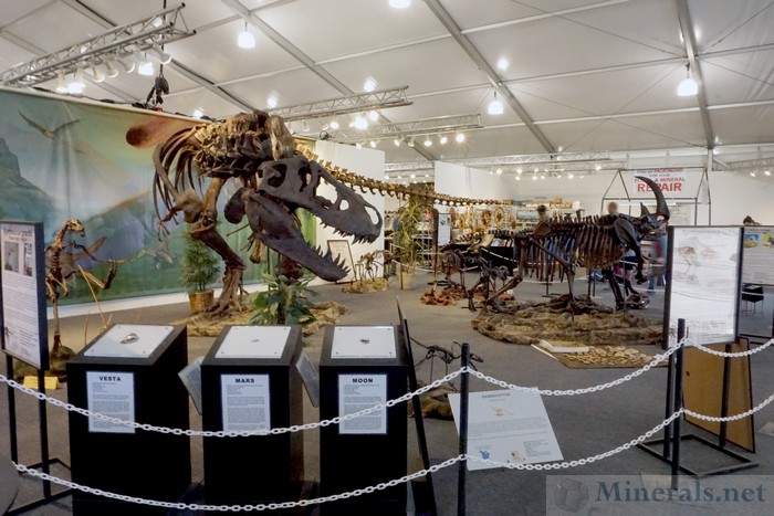 Exceptional Dinosaur Fossil Exhibit and Rocks from the Moon, Mars, and Vesta