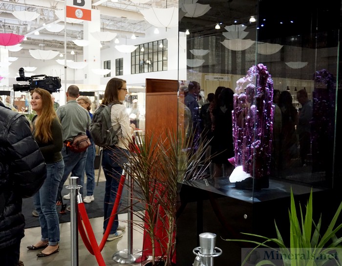 The Giant Gem Tourmaline Crystal from Brazil as the Main Showpiece of the Exhibits