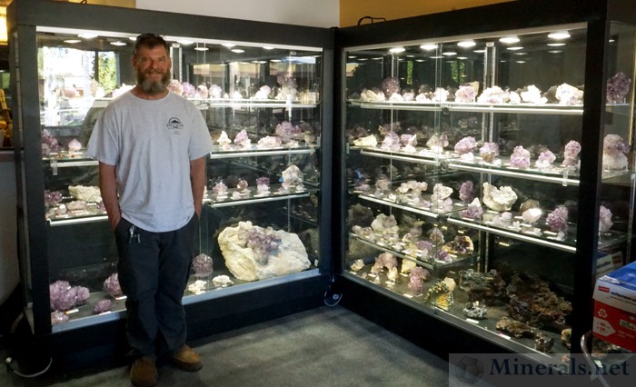 Mine Owner James Hall of the Reel Mine with his Amethyst