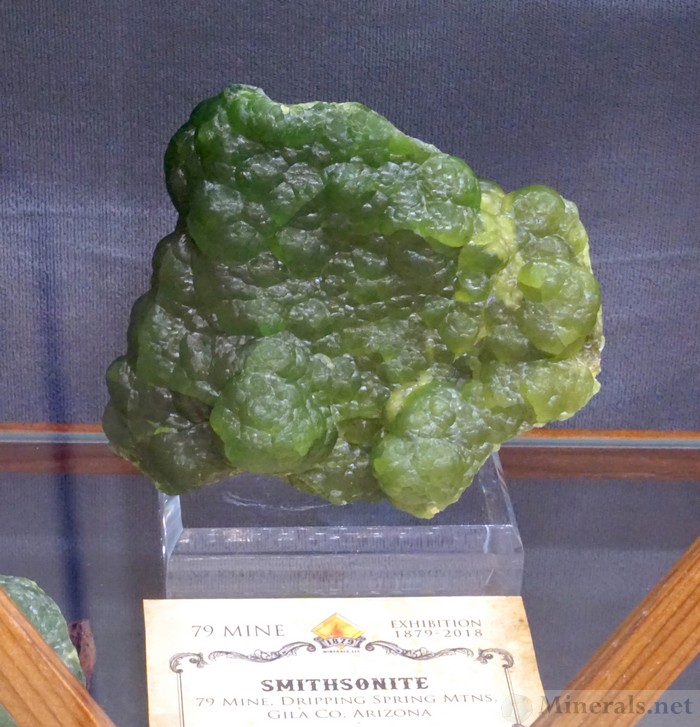 Green Smithsonite from the 79 Mine, Dripping Spring Mnts, AZ
