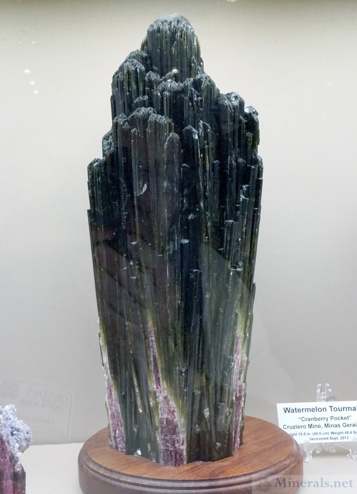 Giant Tourmaline Crystal Cluster from the Cruzeiro Mine, M.G., Brazil, St. Troy Consolidated Mines, LTD