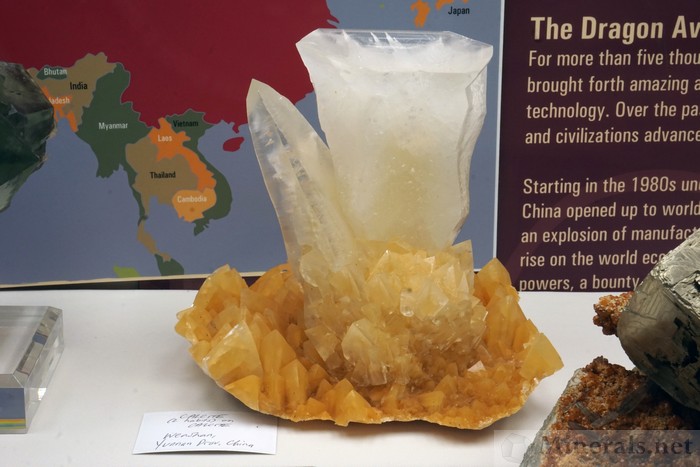 Calcite Cup Shaped Crystal on Calcite Matrix (2 Habits) from Wenshan, Yunnan Prov., China, Robert Lavinsky Collection