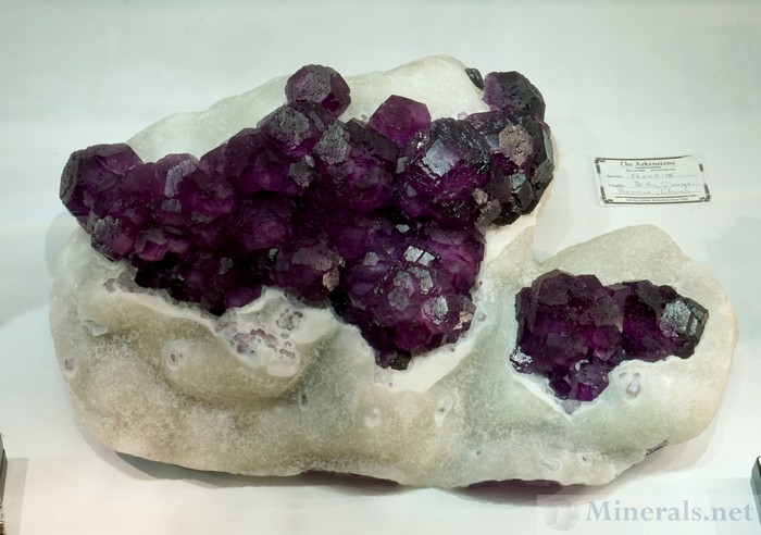 Large Purple Fluorite from De'an, Jiangxi Province, China, The Arkenstone (Rob Lavinsky)