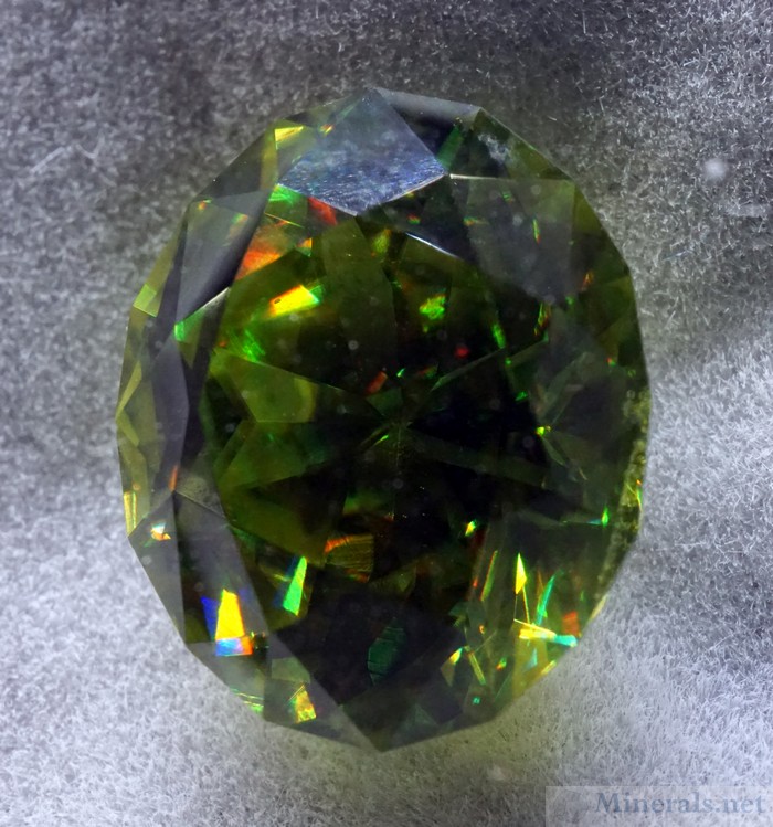 Large Rare Green Titanite Gem from ***???***, Kosnar Gem Co.