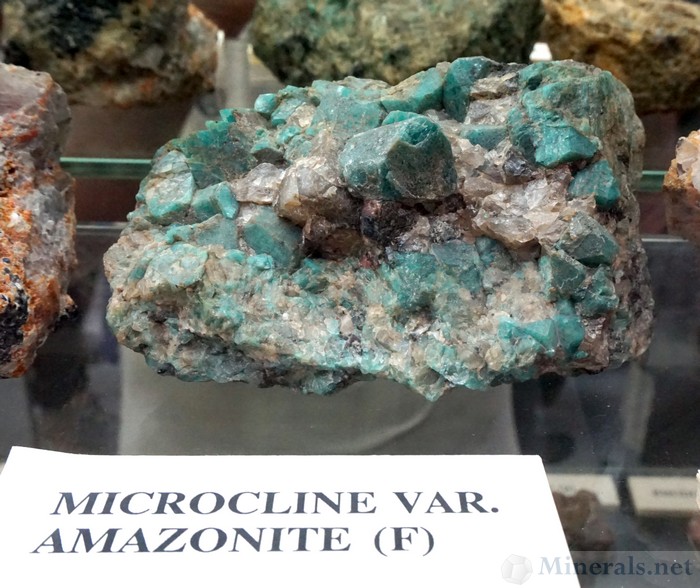 Green Microcline var. Amazonite from the Franklin Mine