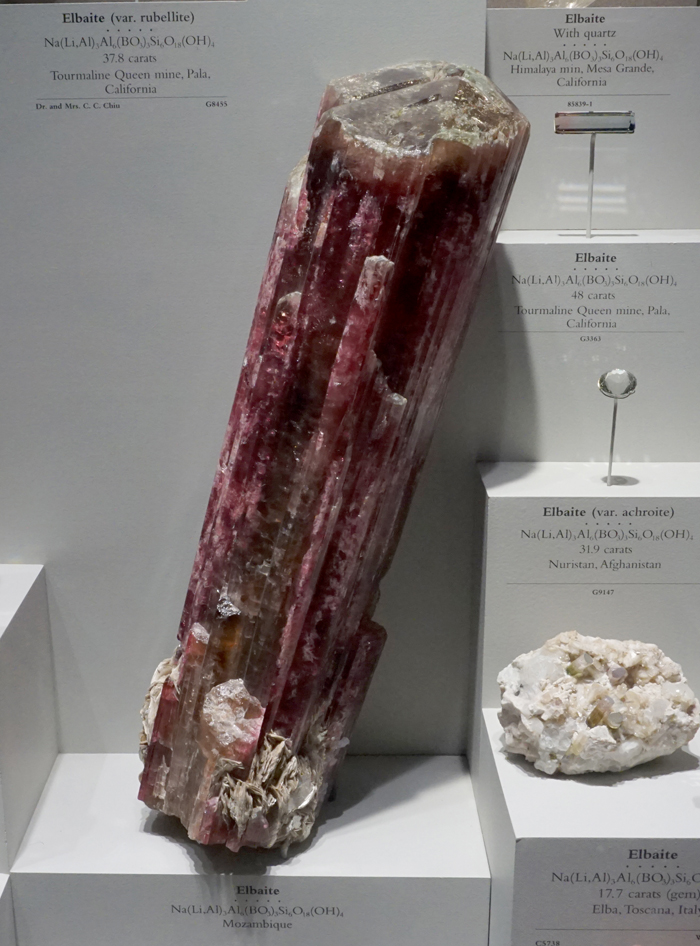 Giant Red Elbaite Tourmaline from Mozambique