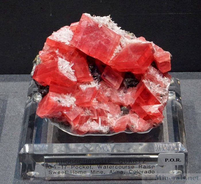 Rhodochrosite Crystals from the 04-17 Pocket, Sweet Home Mine, Alma, Colorado