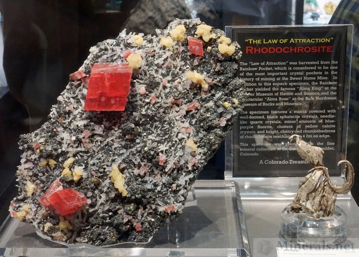 The Law of Attraction Rhodochrosite, an Amazing Rhodochrosite Specimen from the Sweet Home Mine, Alma, Colorado