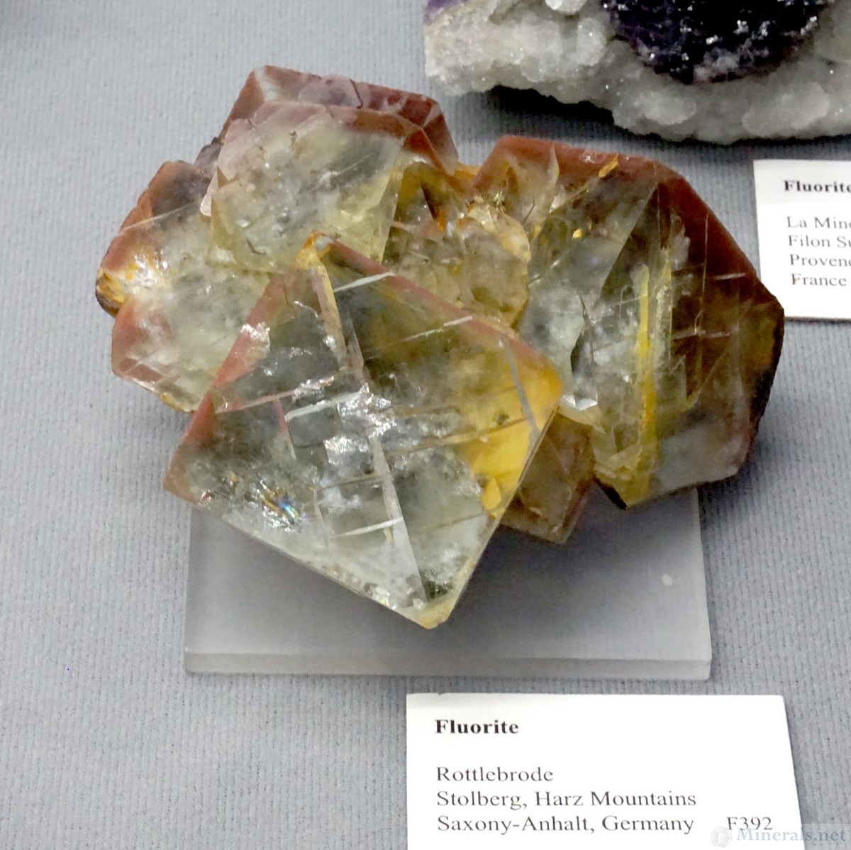 Multicolored Fluorite from Rottlebrode, Stolberg, Harz Mountains, Germany, Jesse Fisher
