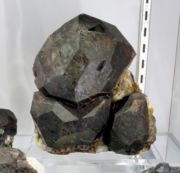 Single Large Almandine Garnet Crystal from the Mount Marie Mine, Paris, Maine, Graeber & Himes