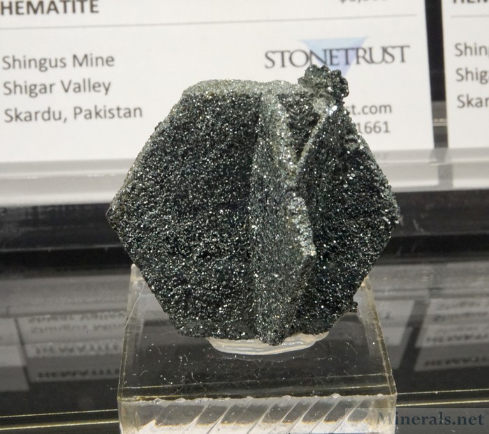 Hexagonal Sparkly Hematite from the Shingus Mine, Shigar Valley, Skardu, Pakistan, Stonetrust