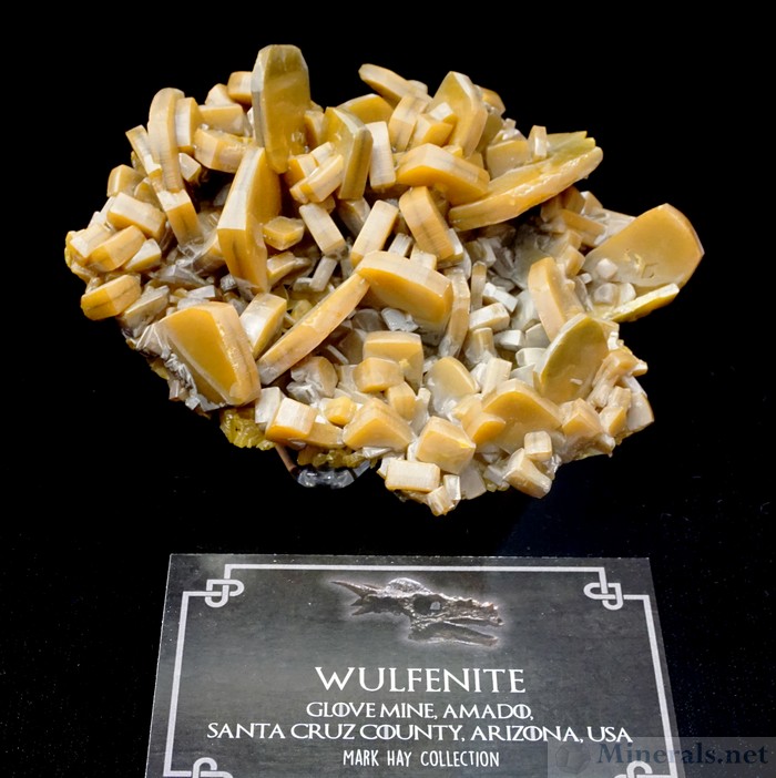 Wulfenite from the Glove Mine, Amado, Santa Cruz County, Arizona, Mark Hay Collection