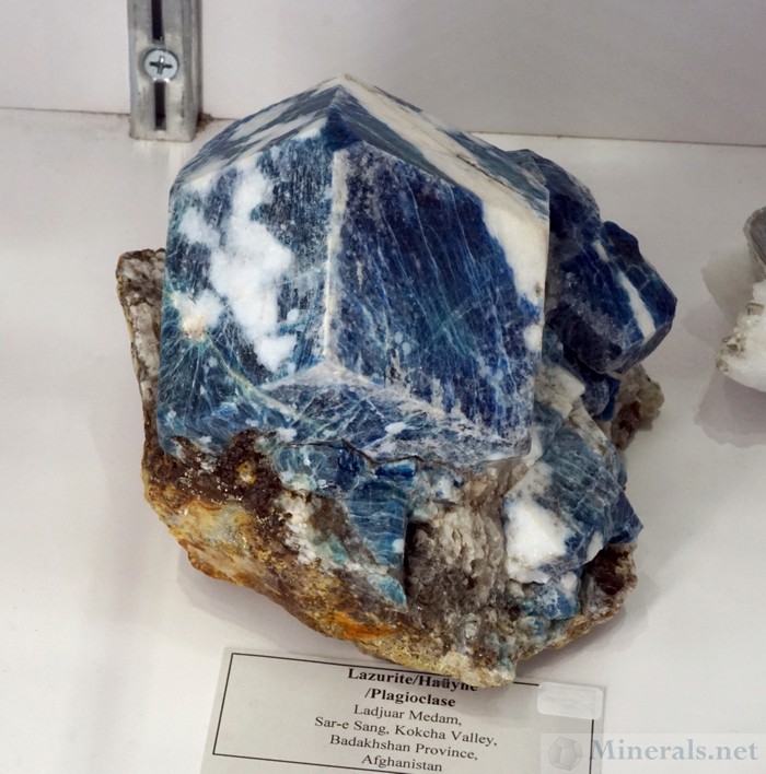 Lazurite/Hauyne with Plagioclase from Ladjuar Medam, Sar-e-Sang, Badakshan, Afghanistan, Mountain Minerals International