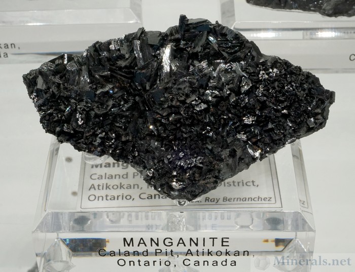 Manganite from the Caland Pit, Atikokan, Ontario, Canada, Barnett Fine Minerals