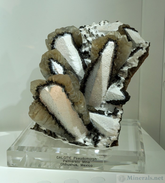 Unusual Calcite Pseudomorph from the Palmarejo Mine, Chihuahua, Mexico, William Johnson, Natural Creations Minerals