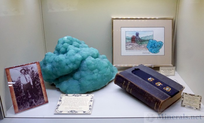 An Incredibly Large Smithsonite and Memorabilia from the Kelly Mine