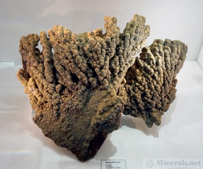 Very Large Barite with Pyrite from the Lubin Mine, Lower Silesian Voivodeship, Poland: Green  Mountain Minerals