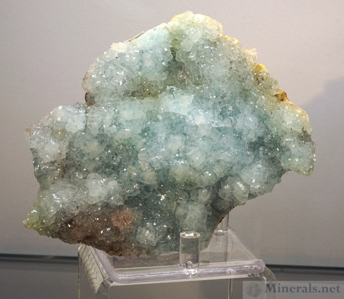 Blue Smithsonite from the M'Fouati Area in Congo - Spirifer Minerals