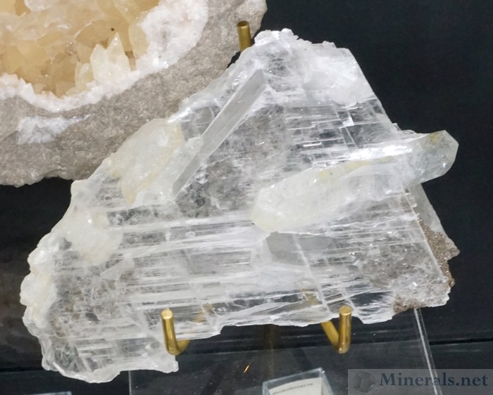 Selenite with Embedded Celestine from the Penfield Quarry, Monroe Co., NY - Crystallize